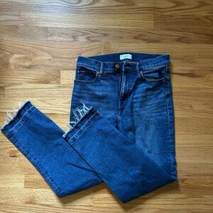 LOFT Dark Blue Ankle Jeans